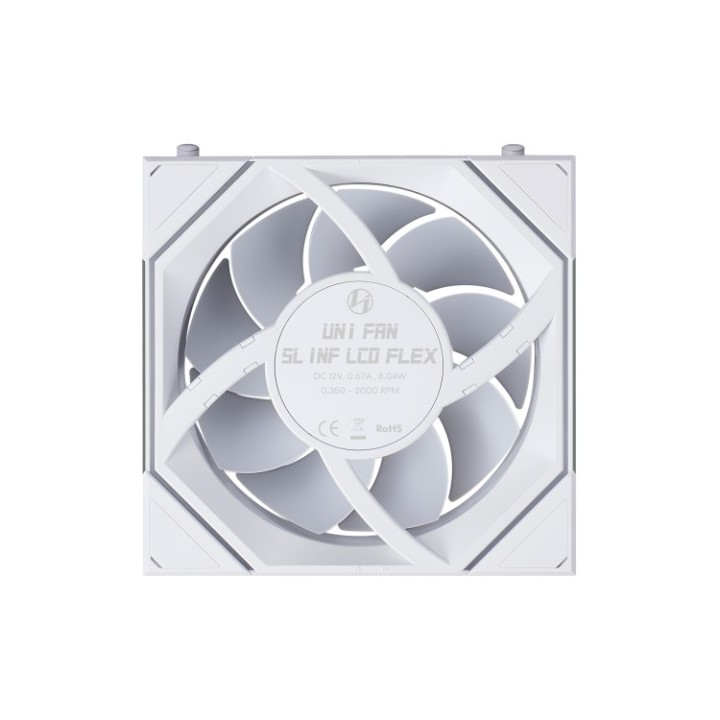 LIAN LI UNI FAN SL-INF FLEX – Ventilateur ARGB 120 mm avec écran LCD 1,8″