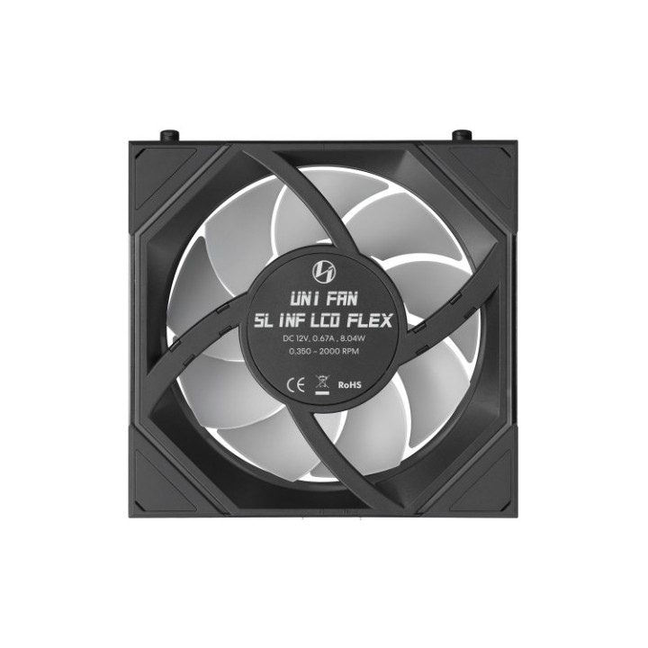 LIAN LI UNI FAN SL-INF FLEX – Ventilateur ARGB 120 mm avec écran LCD 1,8″