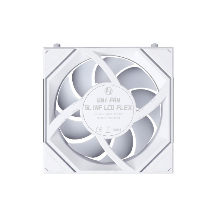 LIAN LI UNI FAN SL-INF FLEX – Ventilateur ARGB 120 mm avec écran LCD 1,8″
