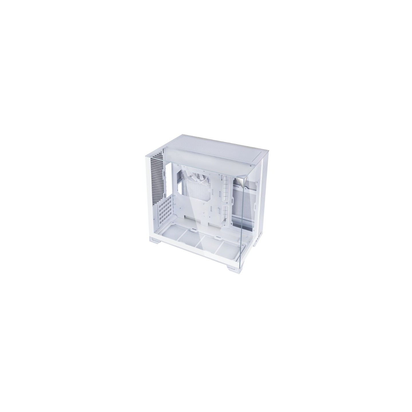 LIAN LI O11 Vision-M – Boîtier compact à double chambre en verre trempé