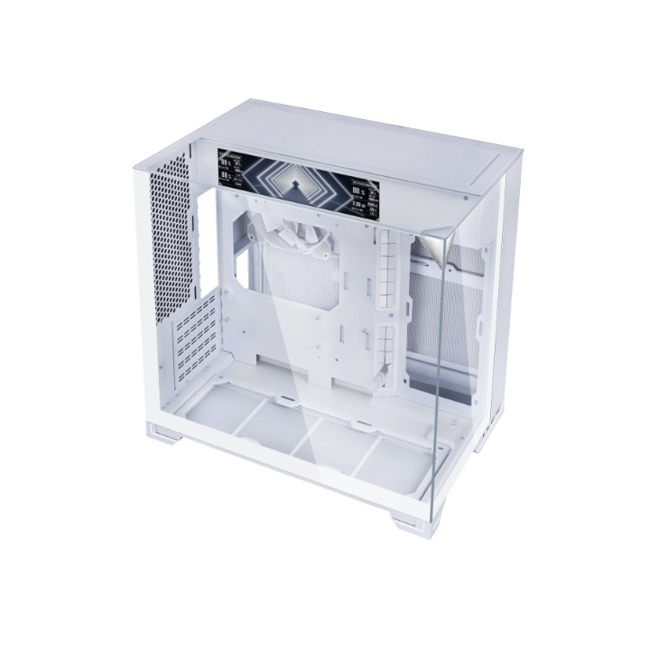 LIAN LI O11 Vision-M – Boîtier compact à double chambre en verre trempé