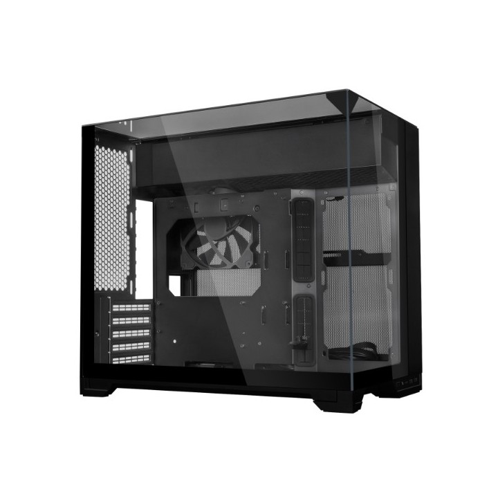 LIAN LI O11 Vision-M – Boîtier compact à double chambre en verre trempé