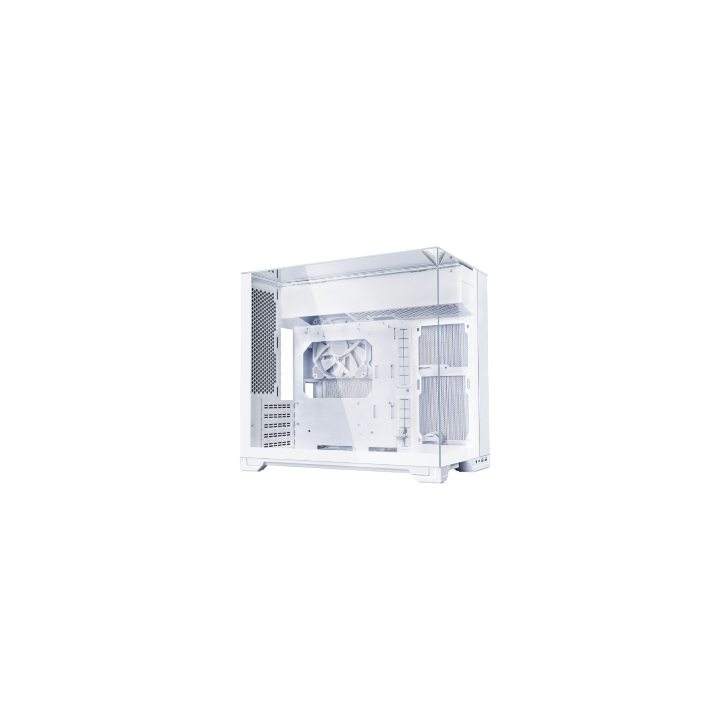 LIAN LI O11 Vision-M – Boîtier compact à double chambre en verre trempé