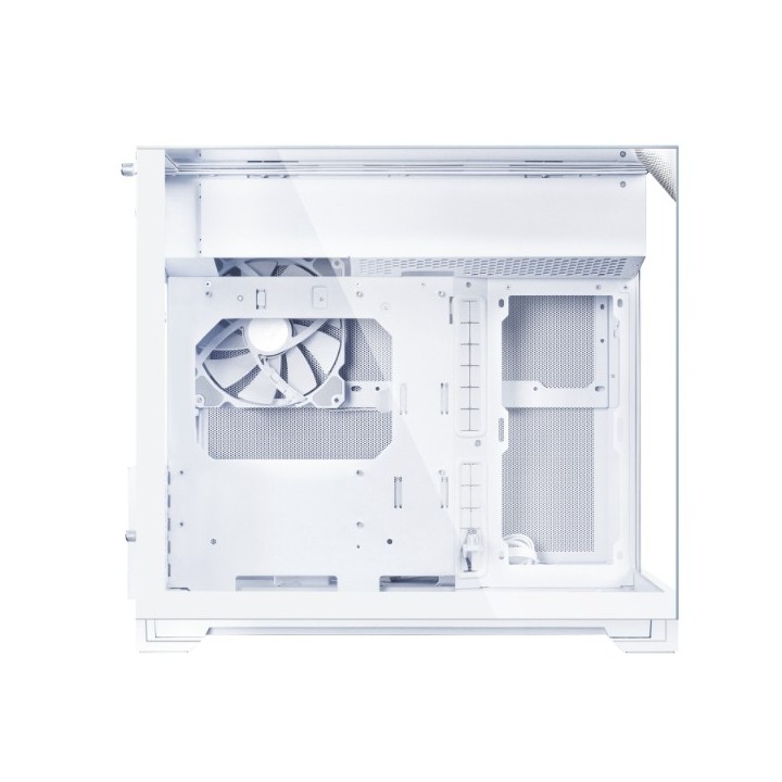 LIAN LI O11 Vision-M – Boîtier compact à double chambre en verre trempé