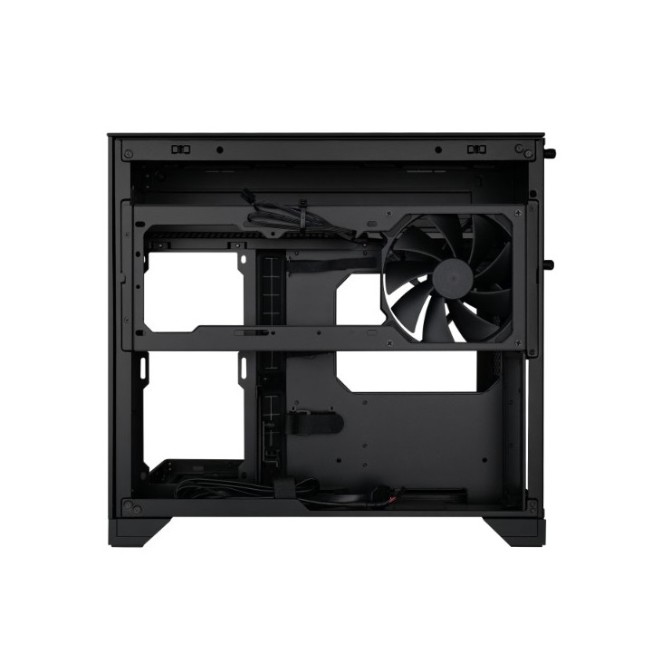 LIAN LI O11 Vision-M – Boîtier compact à double chambre en verre trempé