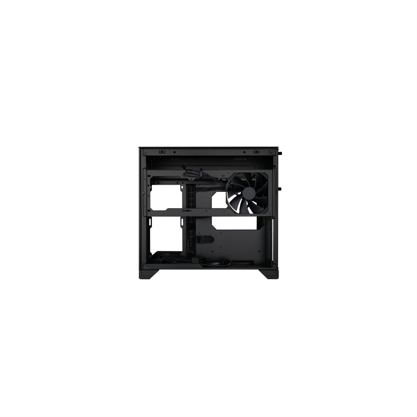 LIAN LI O11 Vision-M – Boîtier compact à double chambre en verre trempé