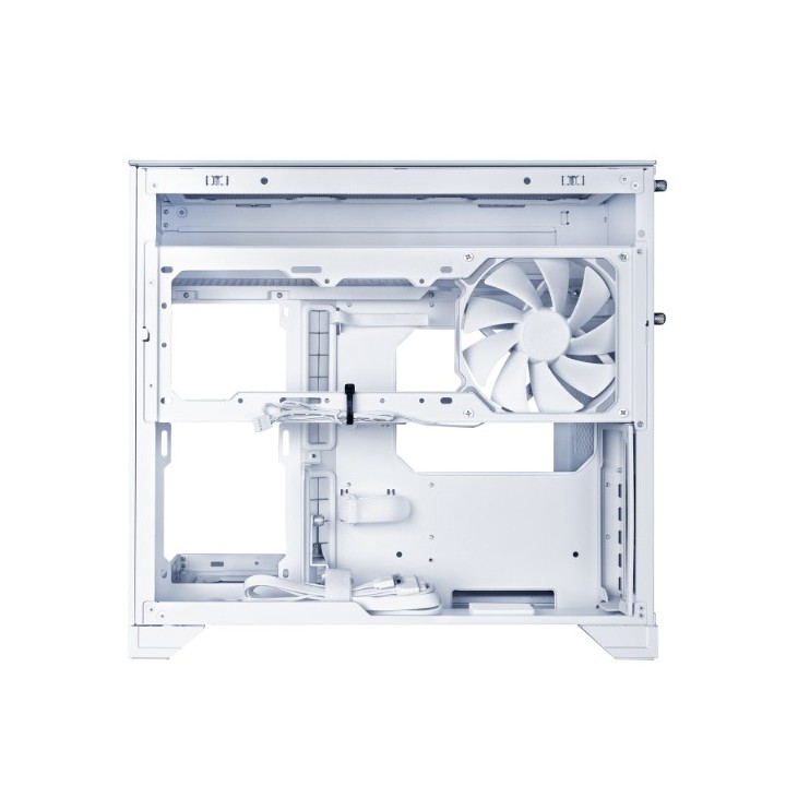 LIAN LI O11 Vision-M – Boîtier compact à double chambre en verre trempé
