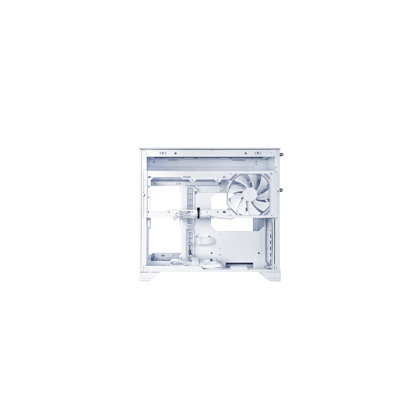 LIAN LI O11 Vision-M – Boîtier compact à double chambre en verre trempé