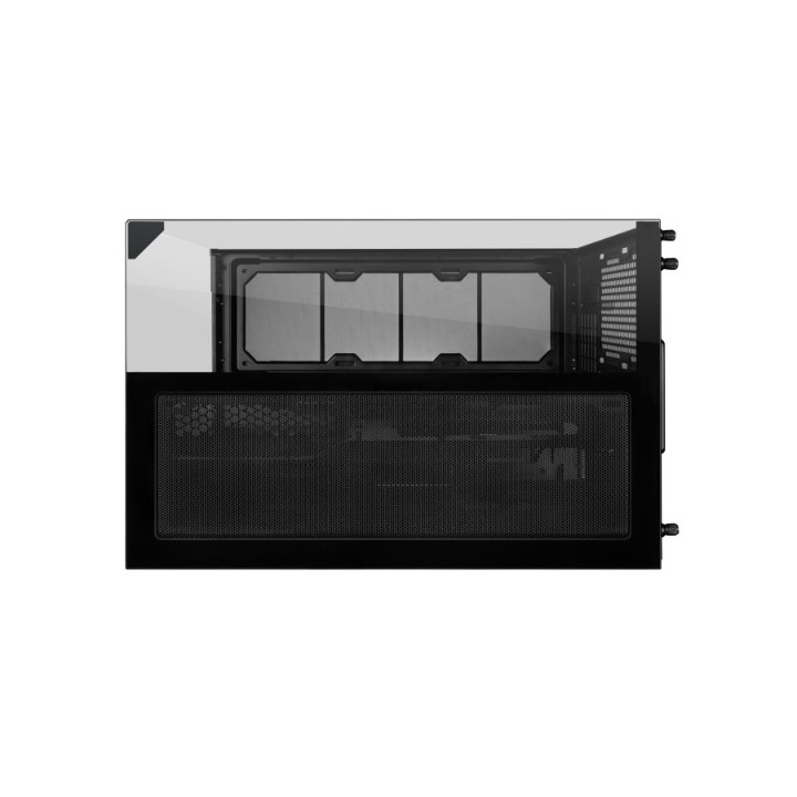 LIAN LI O11 Vision-M – Boîtier compact à double chambre en verre trempé