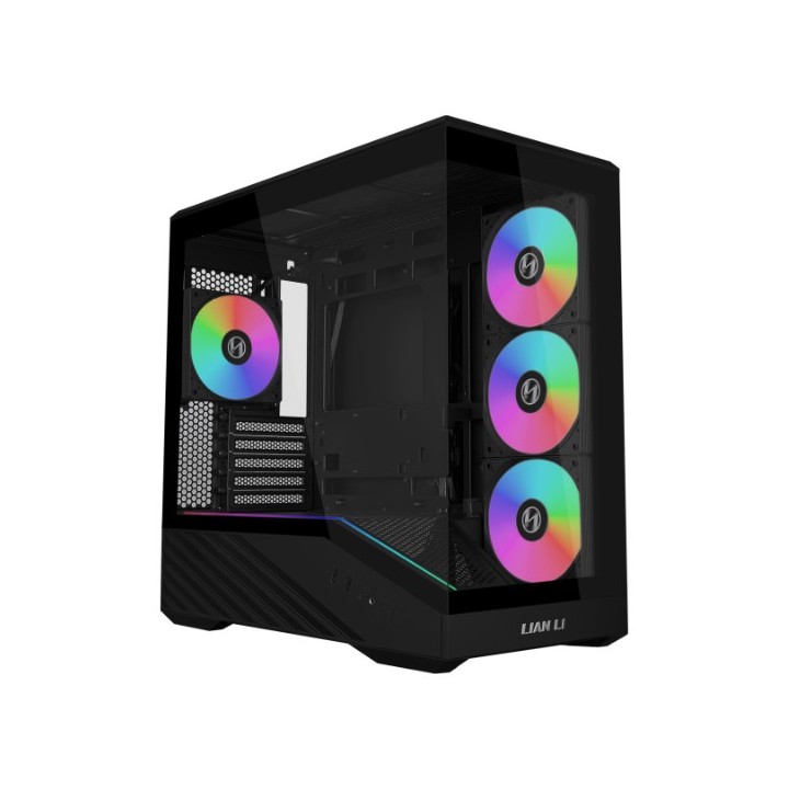 LIAN LI Vector V100 MINI – Boîtier compact mATX en verre trempé, éclairage ARGB