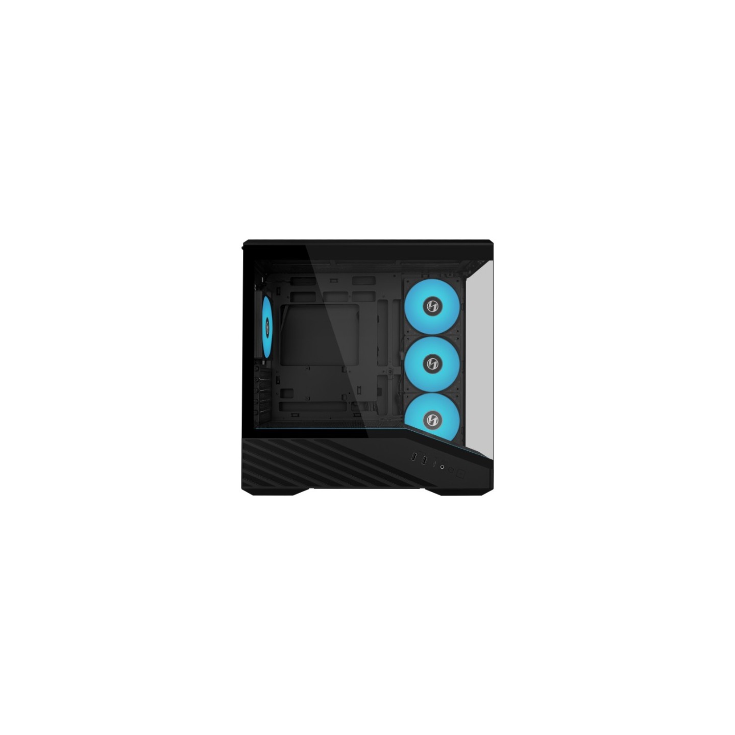 LIAN LI Vector V100 MINI – Boîtier compact mATX en verre trempé, éclairage ARGB