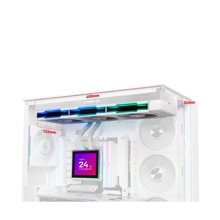 LIAN LI HydroShift II LCD-S – Watercooling AIO 360 mm avec écran LCD 3,4″