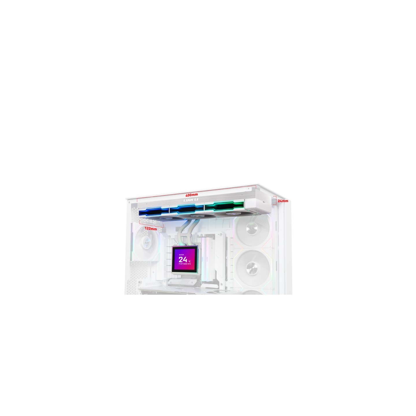 LIAN LI HydroShift II LCD-S – Watercooling AIO 360 mm avec écran LCD 3,4″