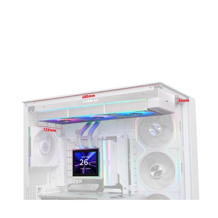 LIAN LI HydroShift II LCD-S – Watercooling AIO 360 mm avec écran LCD 3,4″