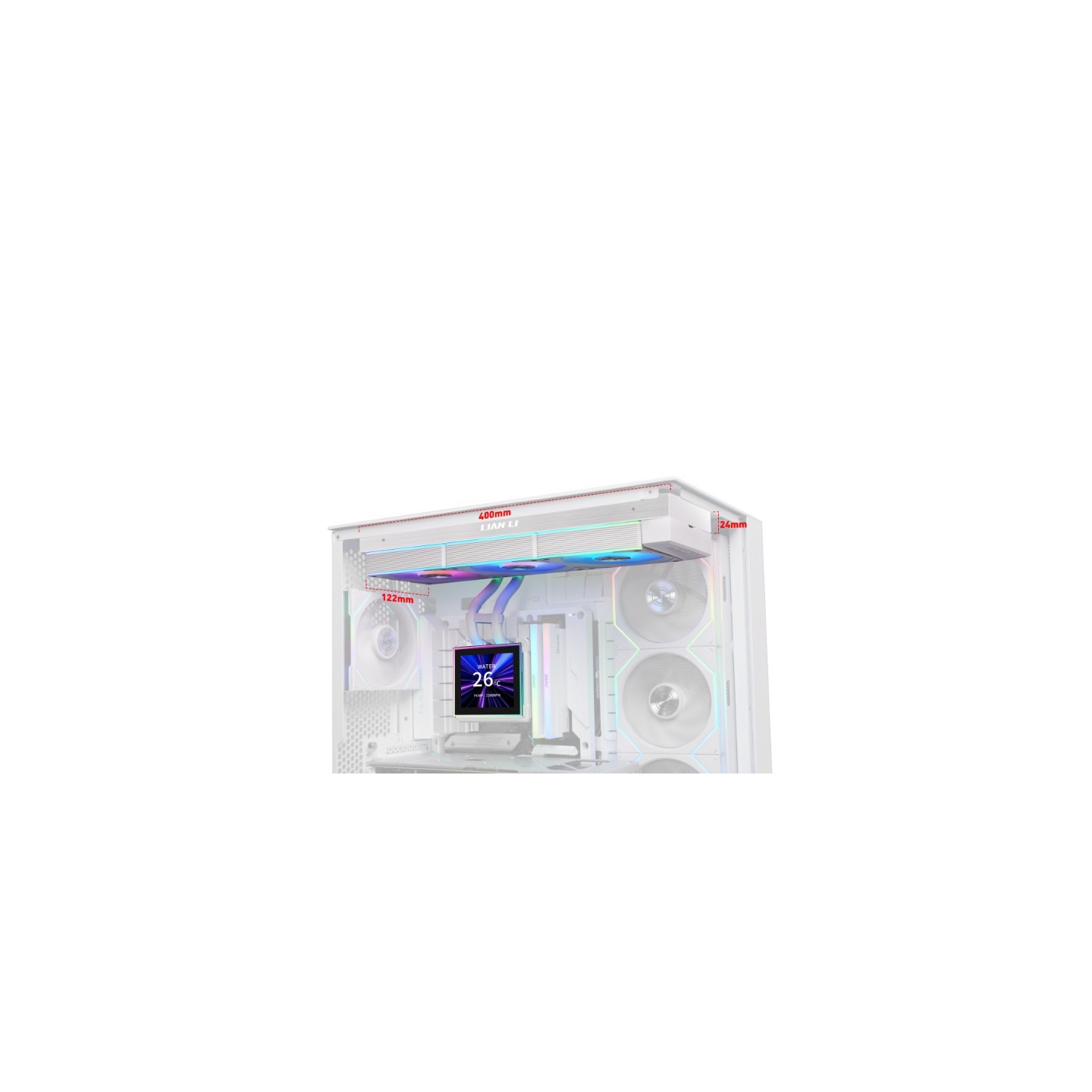 LIAN LI HydroShift II LCD-S – Watercooling AIO 360 mm avec écran LCD 3,4″