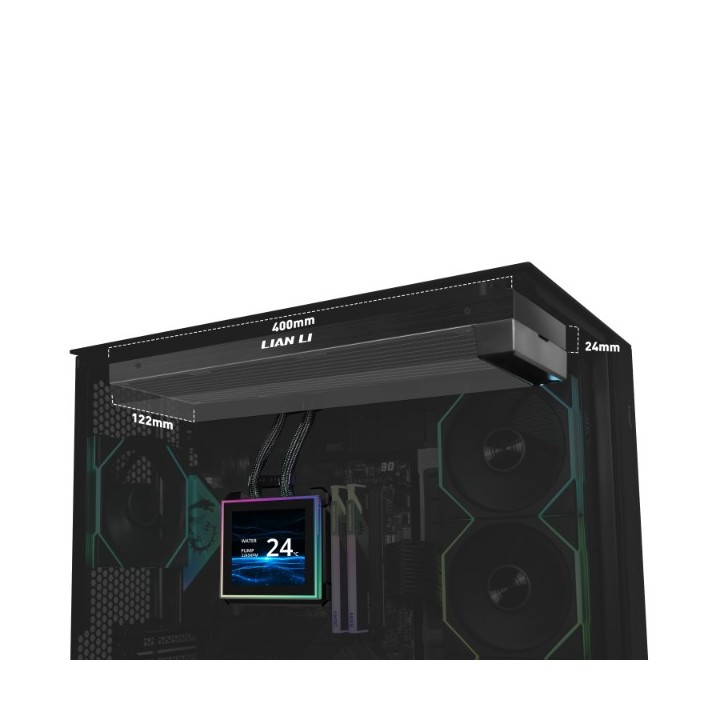 LIAN LI HydroShift II LCD-S – Watercooling AIO 360 mm avec écran LCD 3,4″
