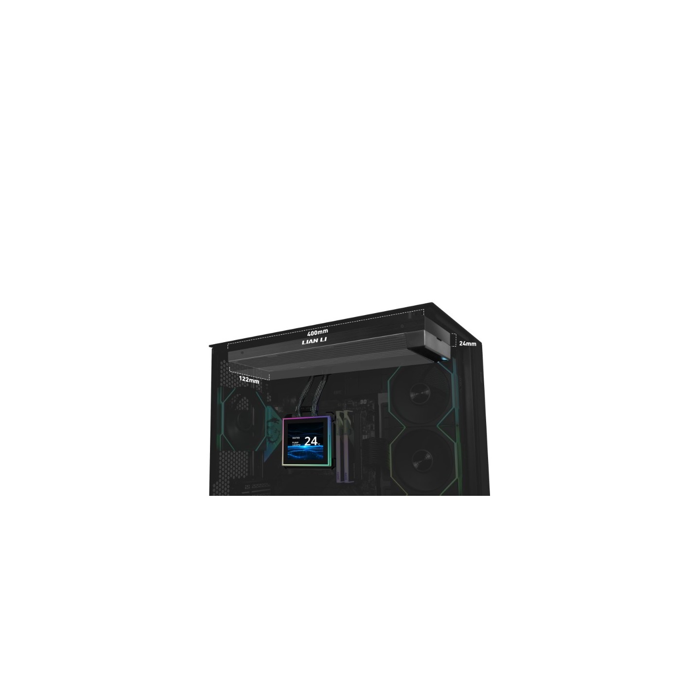 LIAN LI HydroShift II LCD-S – Watercooling AIO 360 mm avec écran LCD 3,4″