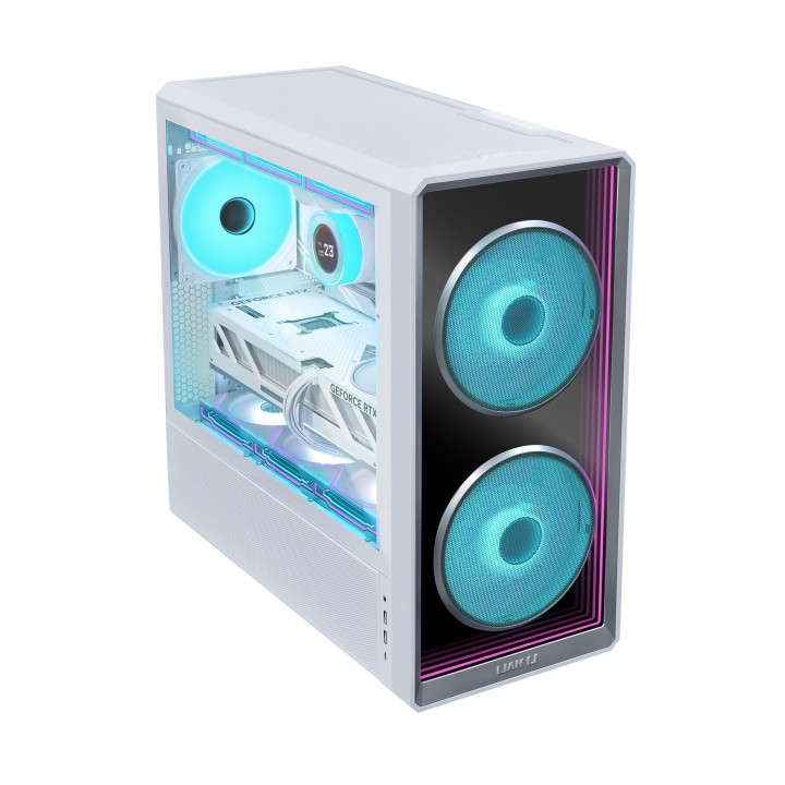 LIAN LI LANCOOL 217 INF – Boîtier moyen tour E-ATX en verre trempé, infinity mirror