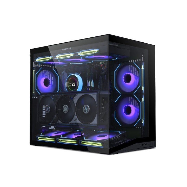LIAN LI O11 Dynamic Mini V2 – Boîtier compact ATX 45,38 L en verre trempé