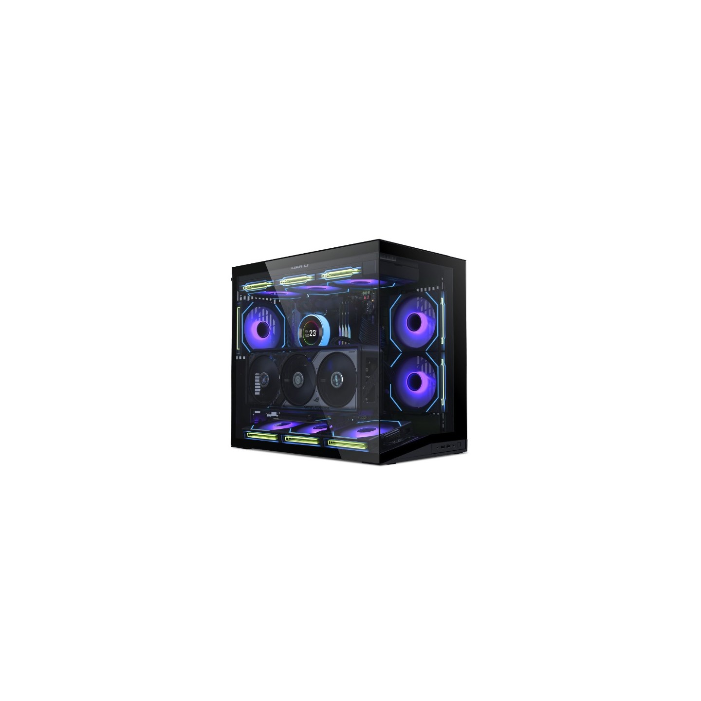 LIAN LI O11 Dynamic Mini V2 – Boîtier compact ATX 45,38 L en verre trempé