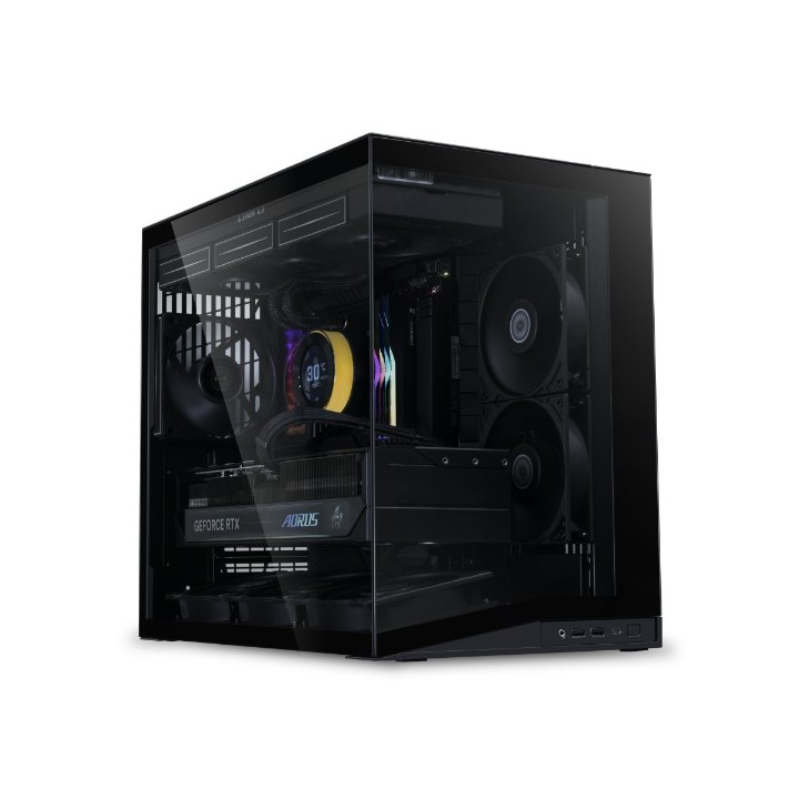 LIAN LI O11 Dynamic Mini V2 – Boîtier compact ATX 45,38 L en verre trempé