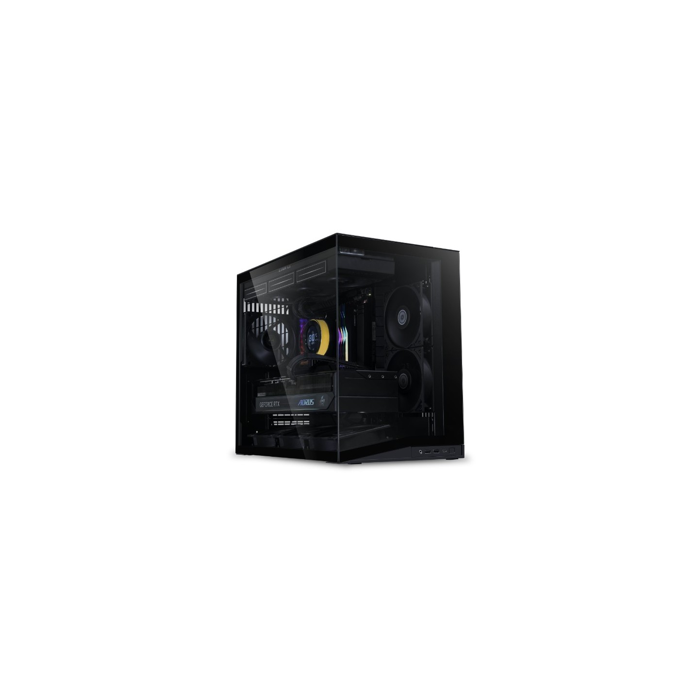 LIAN LI O11 Dynamic Mini V2 – Boîtier compact ATX 45,38 L en verre trempé