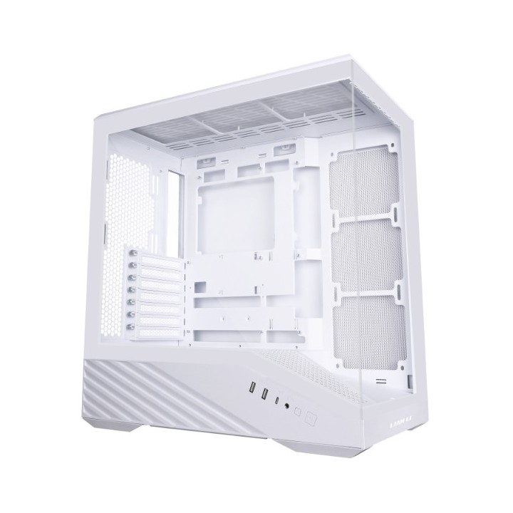 LIAN LI Vector V100 – Boîtier moyen tour en verre trempé avec éclairage ARGB
