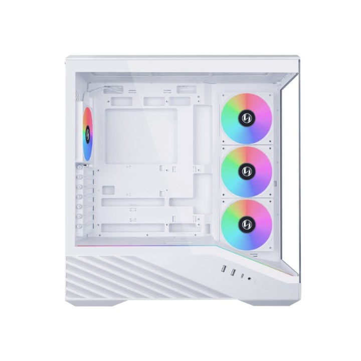 LIAN LI Vector V100 – Boîtier moyen tour en verre trempé avec éclairage ARGB