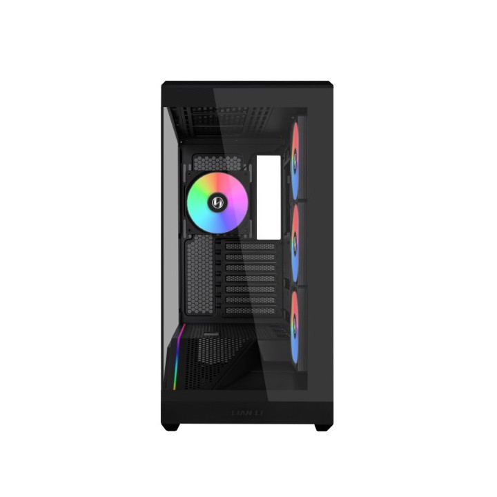 LIAN LI Vector V100 – Boîtier moyen tour en verre trempé avec éclairage ARGB
