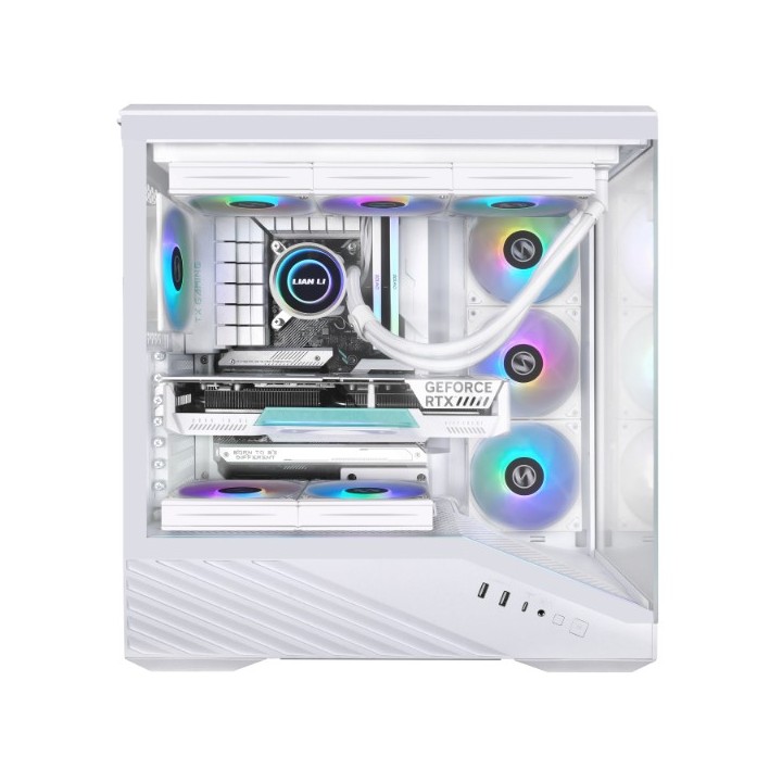 LIAN LI Vector V100 – Boîtier moyen tour en verre trempé avec éclairage ARGB