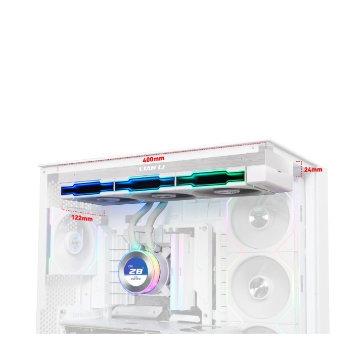 LIAN LI HydroShift II LCD-C – Watercooling AIO 360 mm avec écran LCD 2,1″