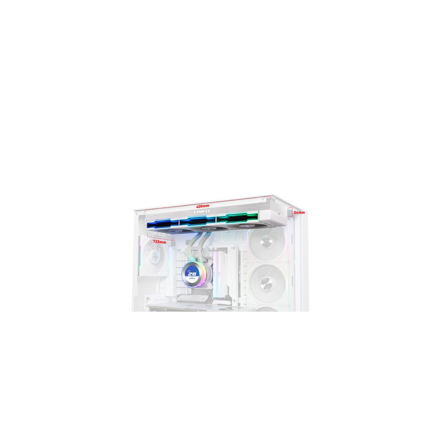 LIAN LI HydroShift II LCD-C – Watercooling AIO 360 mm avec écran LCD 2,1″