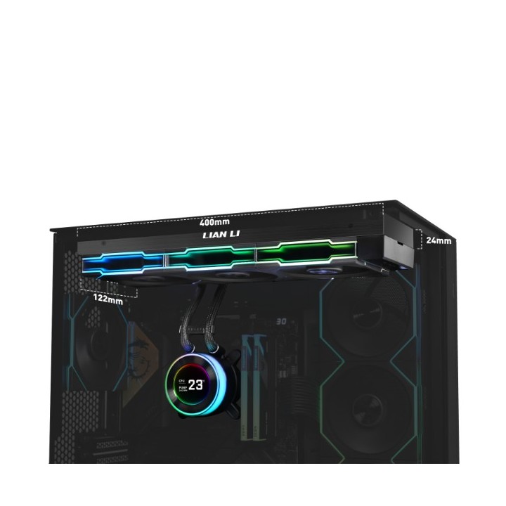 LIAN LI HydroShift II LCD-C – Watercooling AIO 360 mm avec écran LCD 2,1″