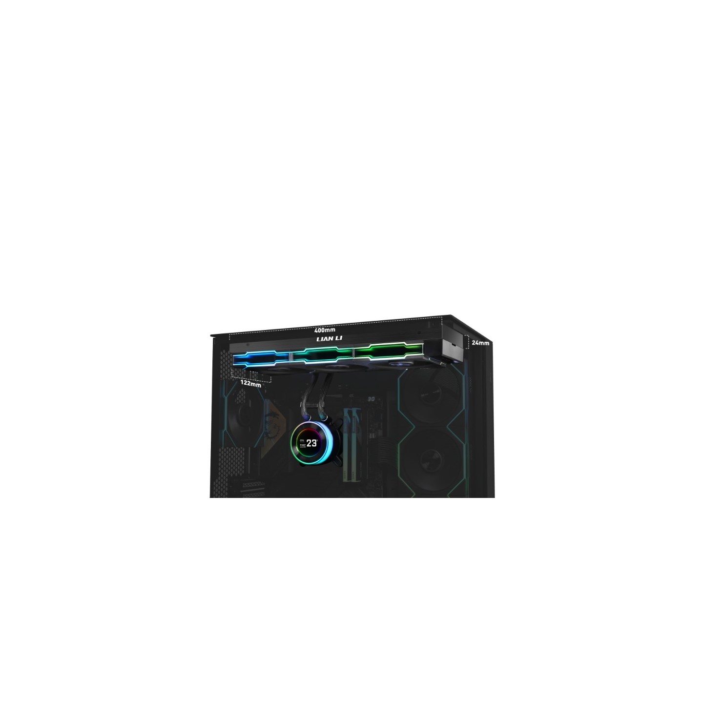 LIAN LI HydroShift II LCD-C – Watercooling AIO 360 mm avec écran LCD 2,1″