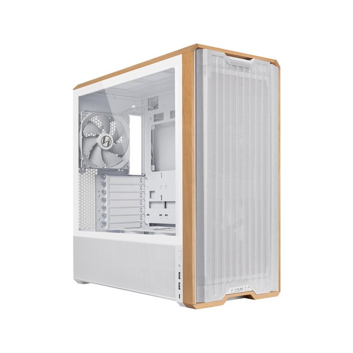 LIAN LI LANCOOL 217 – Boîtier moyen tour E-ATX en verre trempé, façade bois