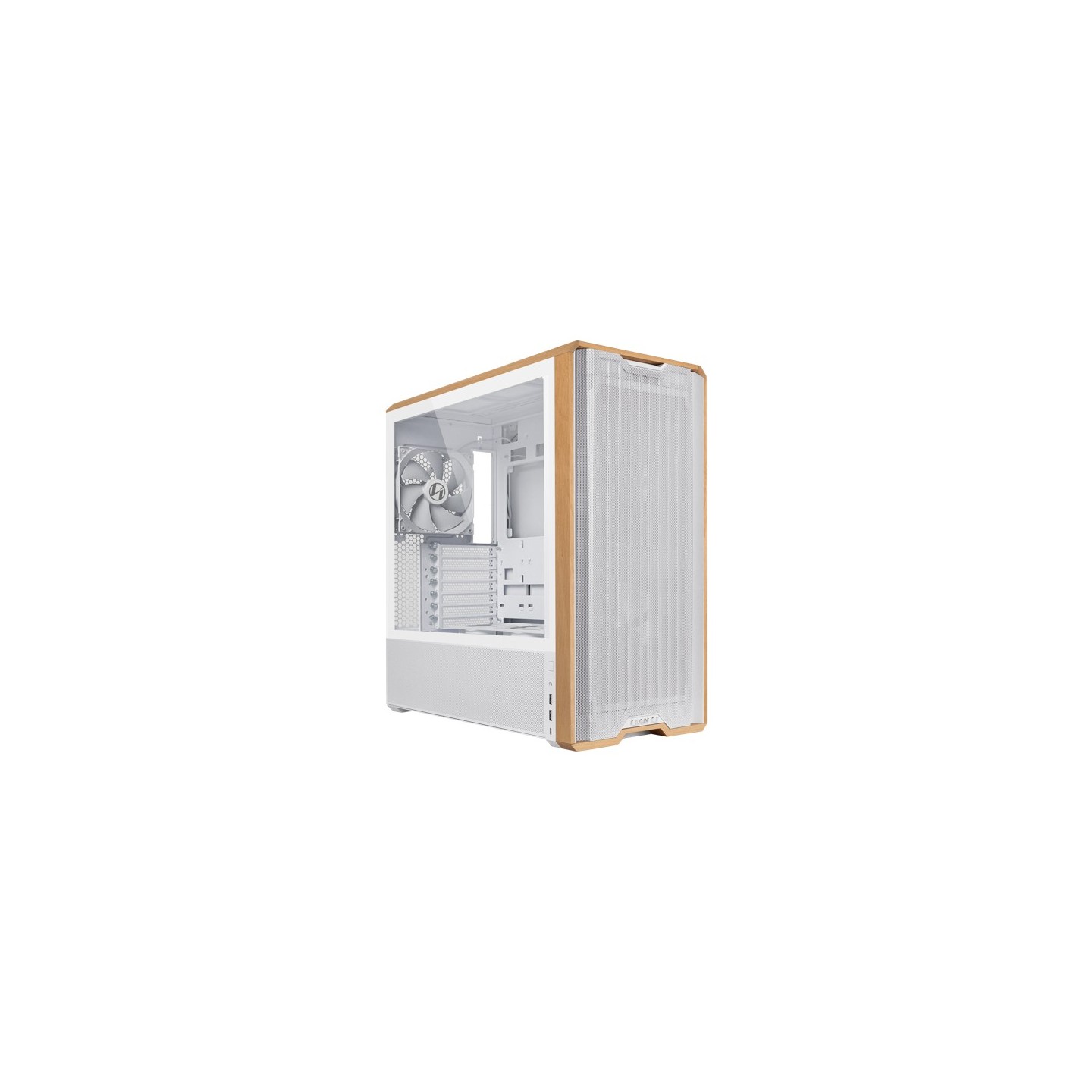 LIAN LI LANCOOL 217 – Boîtier moyen tour E-ATX en verre trempé, façade bois