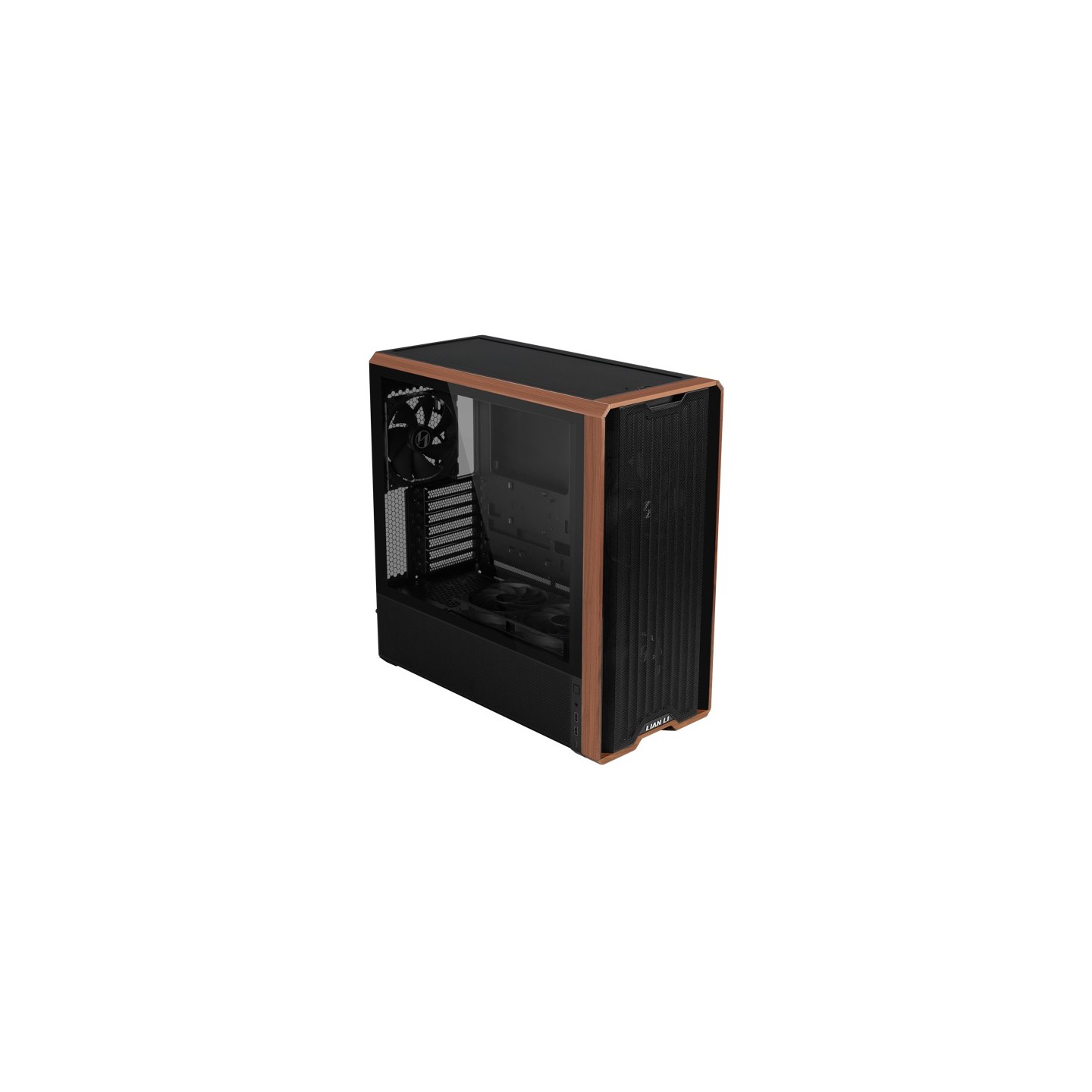 LIAN LI LANCOOL 217 – Boîtier moyen tour E-ATX en verre trempé, façade bois
