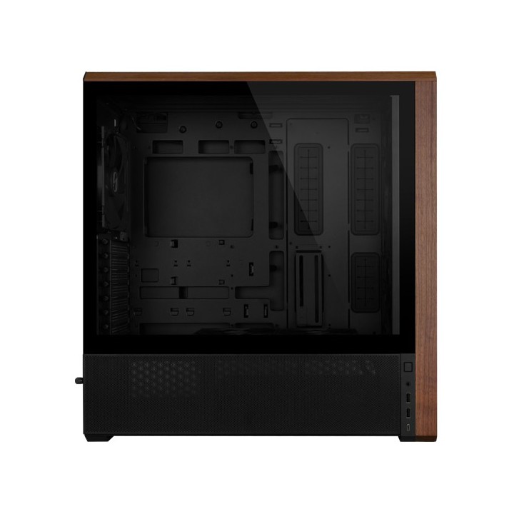 LIAN LI LANCOOL 217 – Boîtier moyen tour E-ATX en verre trempé, façade bois