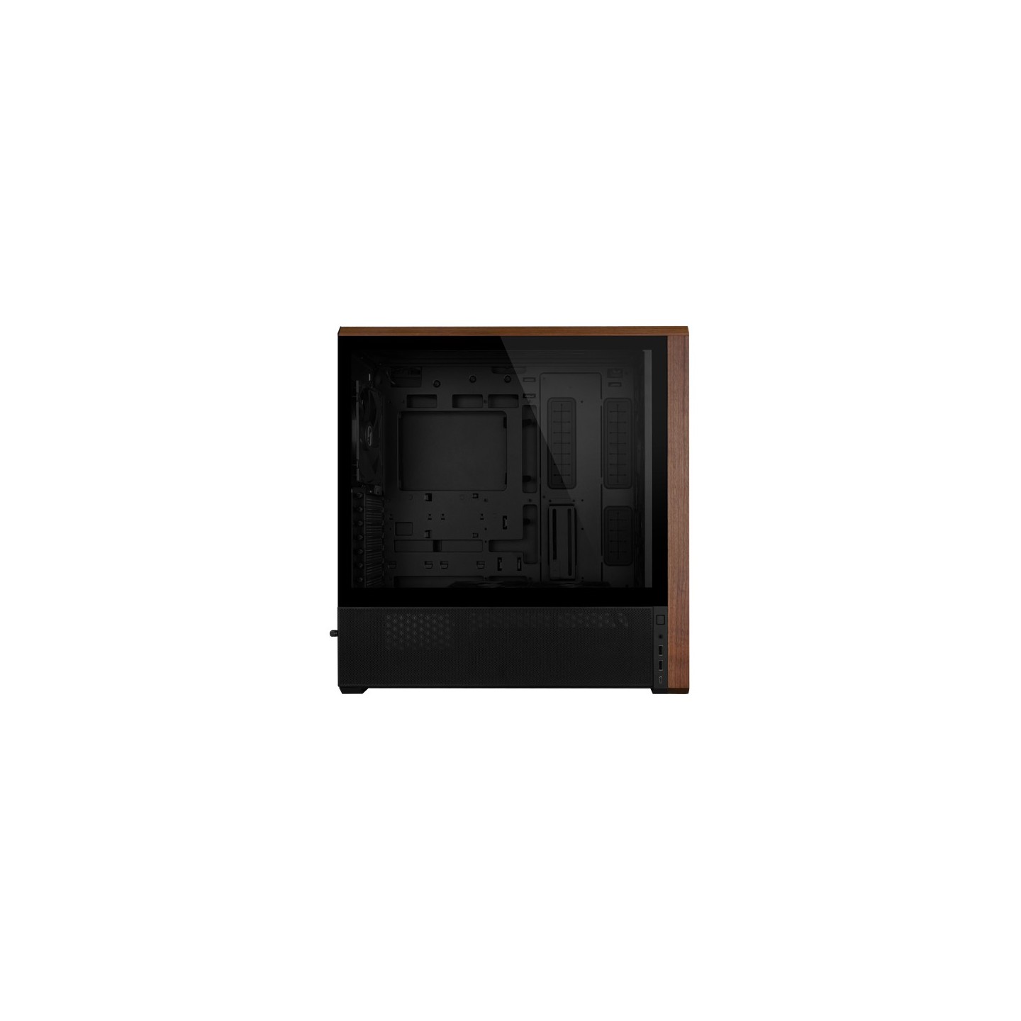 LIAN LI LANCOOL 217 – Boîtier moyen tour E-ATX en verre trempé, façade bois