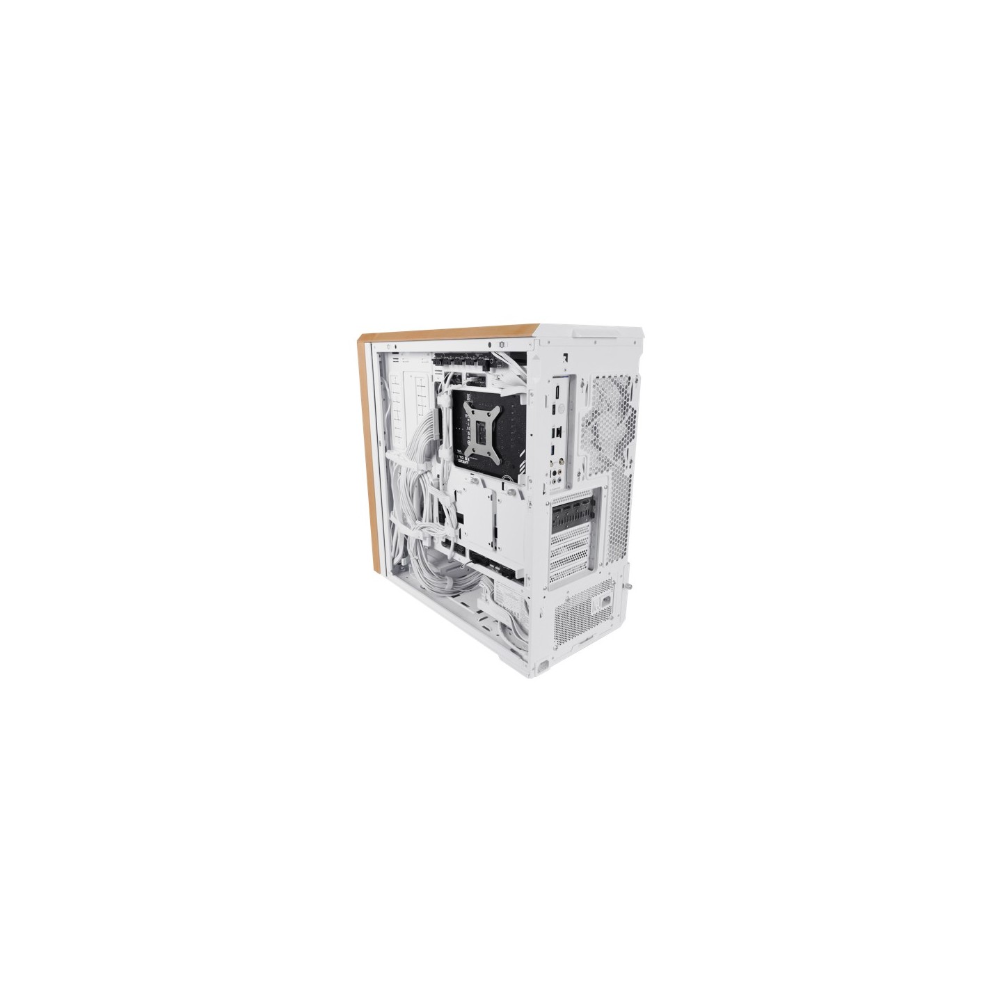 LIAN LI LANCOOL 217 – Boîtier moyen tour E-ATX en verre trempé, façade bois