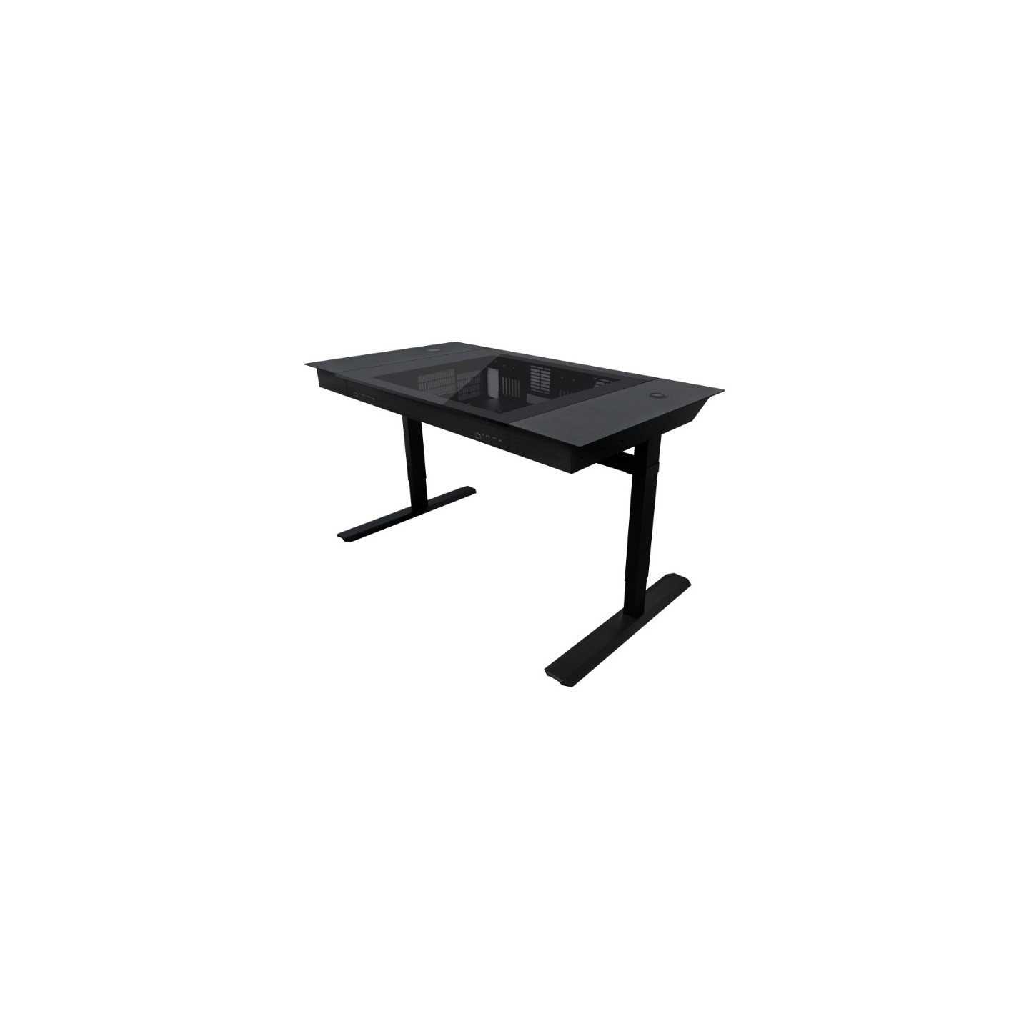 LIAN LI DK07 – Bureau gaming motorisé pour PC simple ou double système