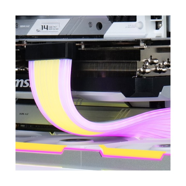 LIAN LI Strimer Wireless – Câble d'extension ARGB sans fil pour carte mère, CPU et GPU