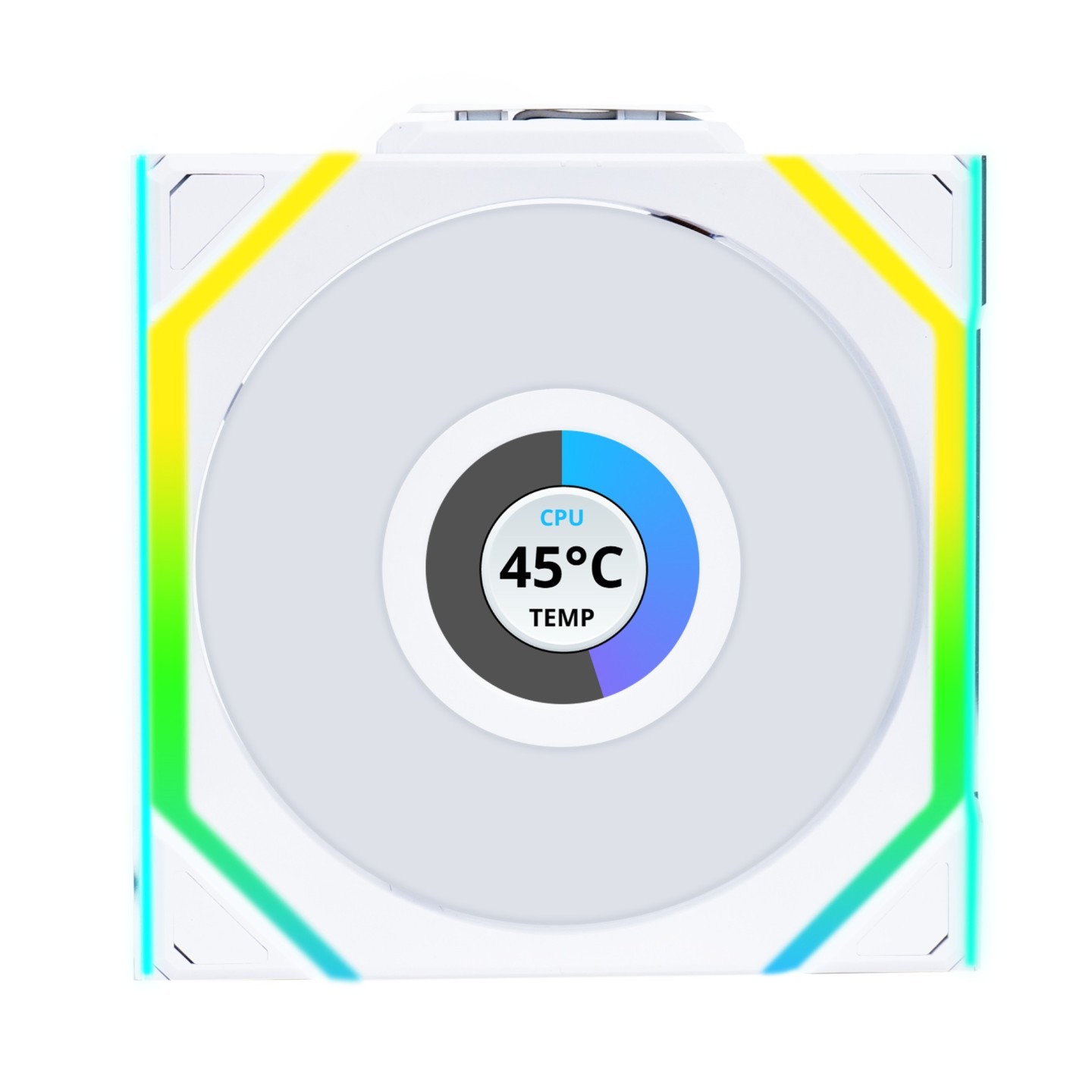 LIAN LI UNI FAN SL Wireless – Ventilateur ARGB sans fil 120 mm avec écran LCD 1,6″