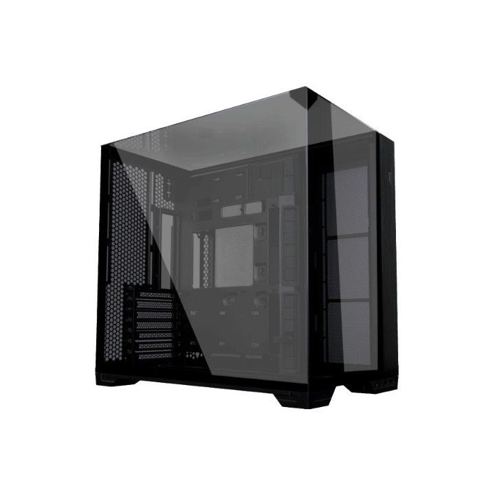 LIAN LI O11 Vision Compact – Boîtier compact avec panneau supérieur verre ou mesh