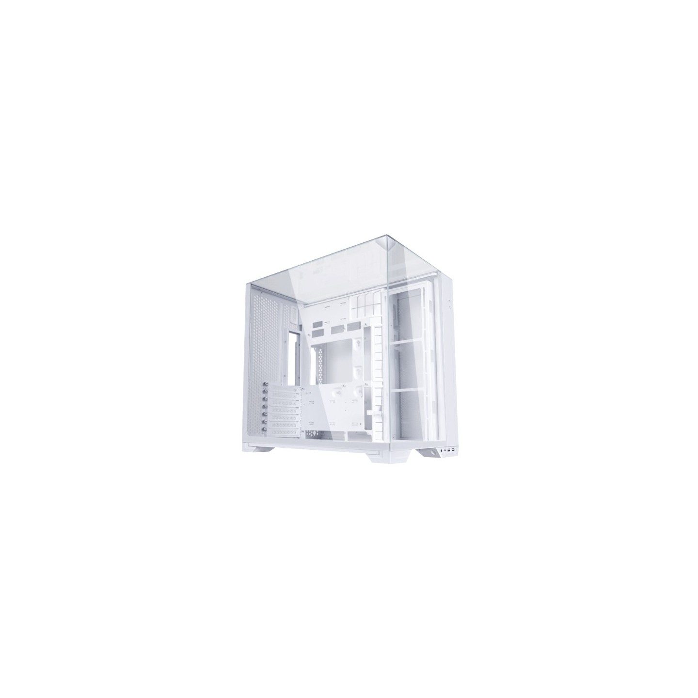 LIAN LI O11 Vision Compact – Boîtier compact avec panneau supérieur verre ou mesh