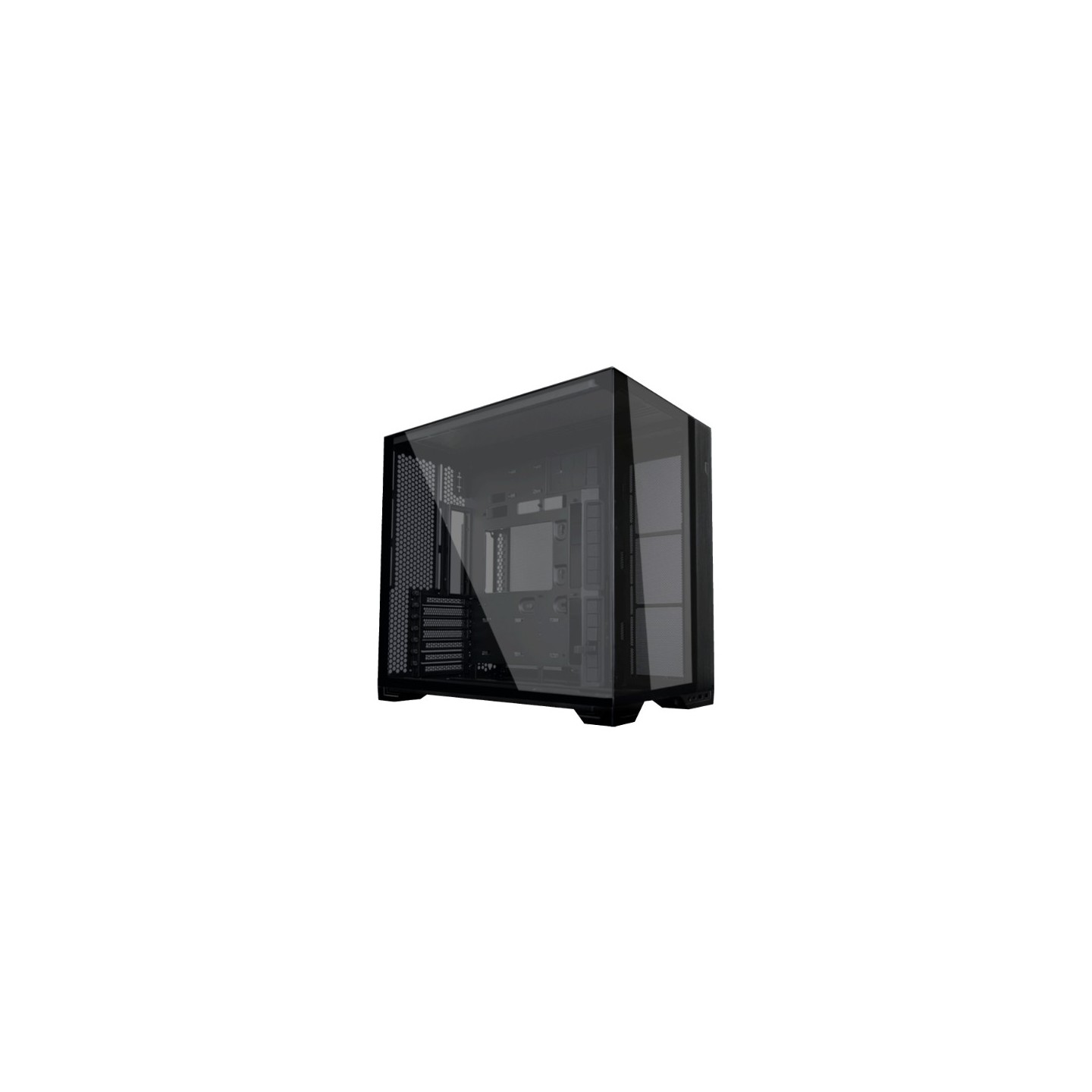 LIAN LI O11 Vision Compact – Boîtier compact avec panneau supérieur verre ou mesh