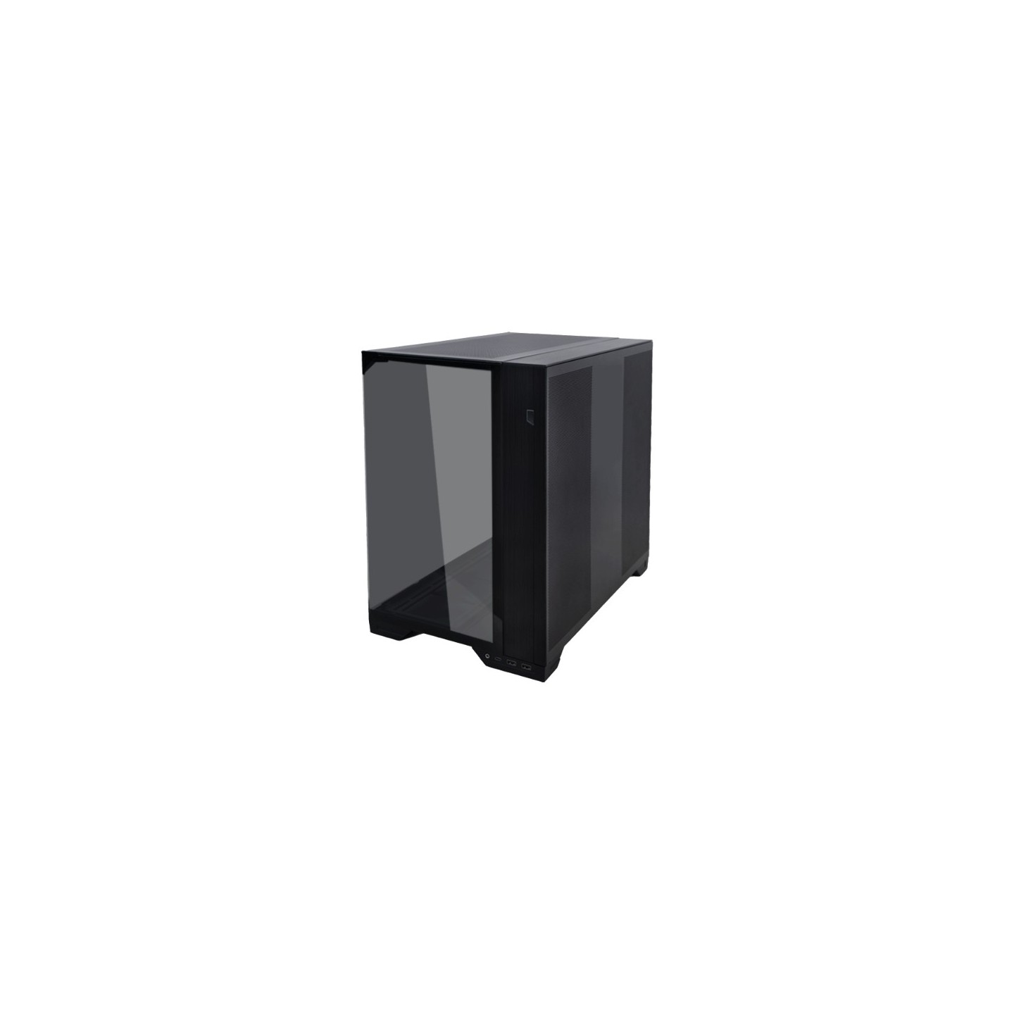LIAN LI O11 Vision Compact – Boîtier compact avec panneau supérieur verre ou mesh