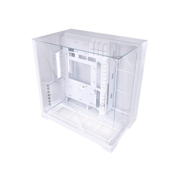 LIAN LI O11 Vision Compact – Boîtier compact avec panneau supérieur verre ou mesh