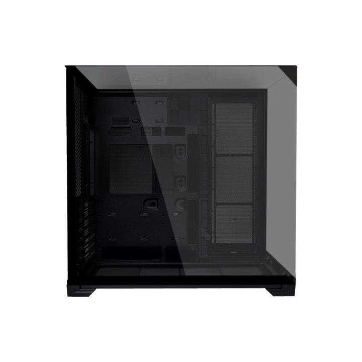 LIAN LI O11 Vision Compact – Boîtier compact avec panneau supérieur verre ou mesh