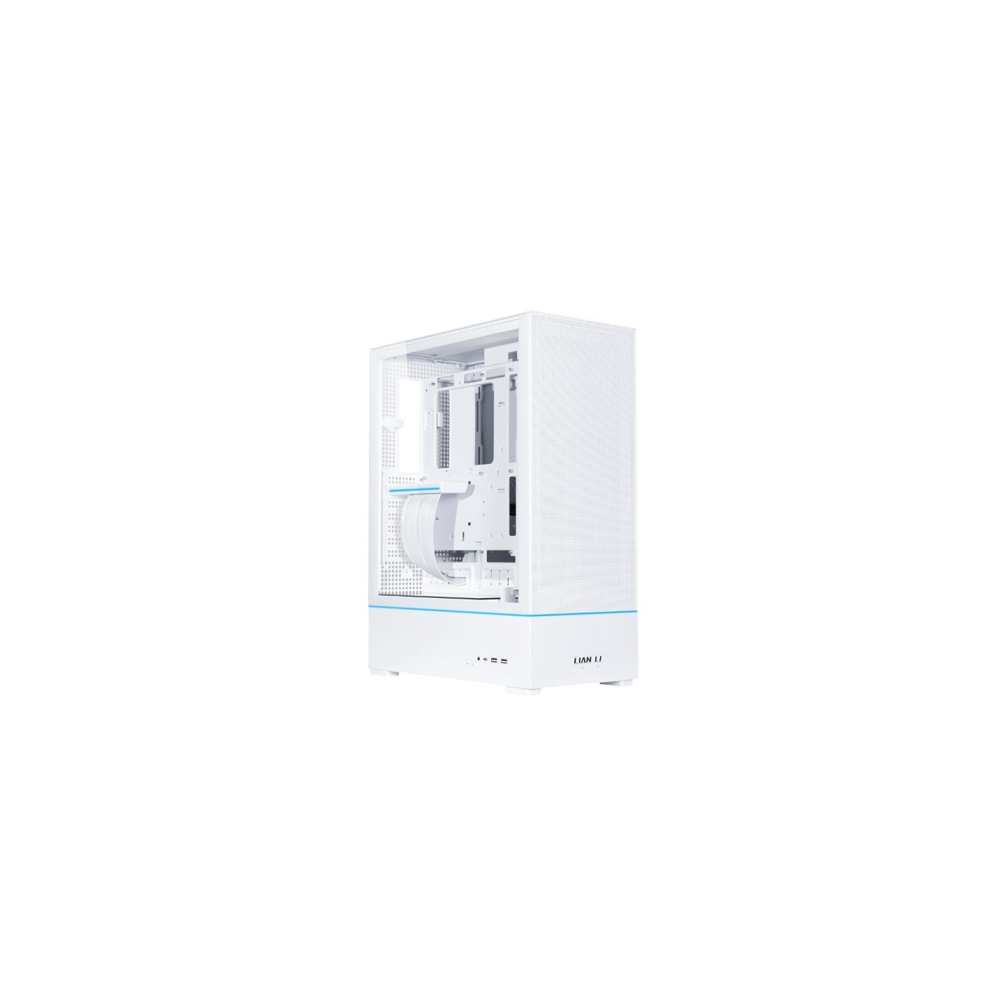 LIAN LI SUP01 – Boîtier compact vertical avec GPU en façade et riser PCIe 4.0